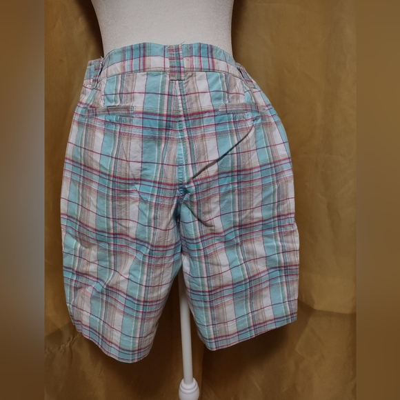 Women's plaid bermuda shorts - Picture 1 of 5